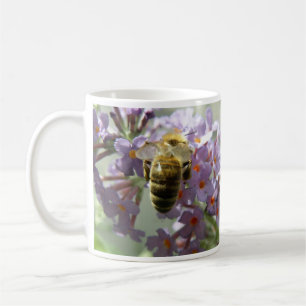 Caneca De Café Honeybee Buddleia Flowers Mug