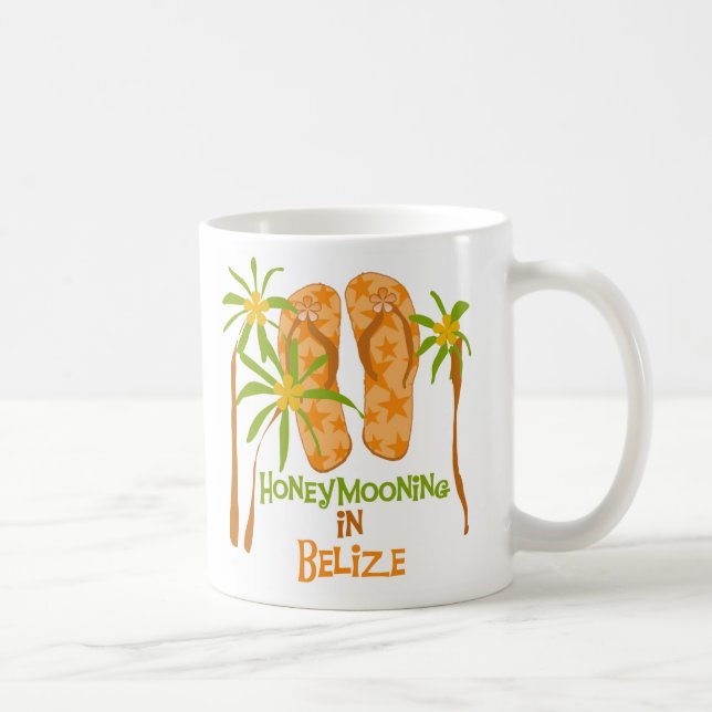 Caneca De Café Honeymooning em Belize (Direita)