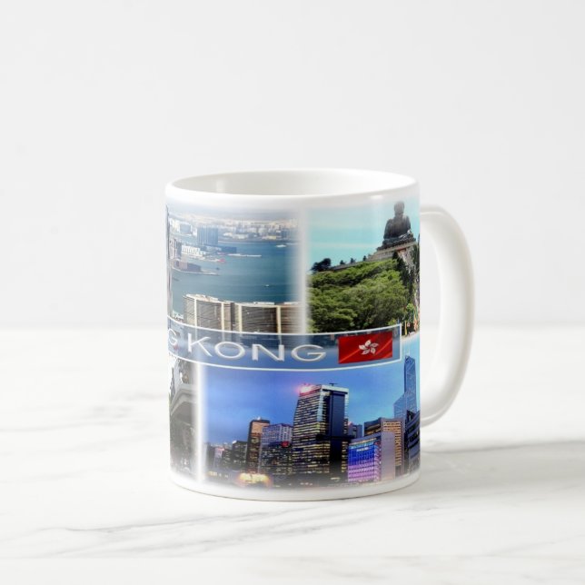 Caneca De Café Hong Kong - (Frente Esquerda)