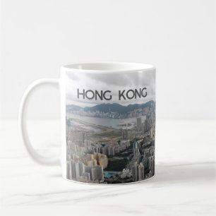 Caneca De Café Hong Kong Kowloon, Victoria Bay, ilha de Hong Kong