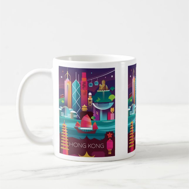Caneca De Café Hong Kong Mug (Esquerda)