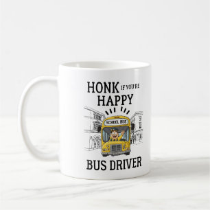 Caneca De Café Honk, se você está feliz, motorista!