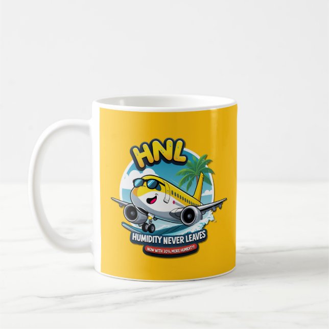Caneca De Café Honolulu HNL Airport Code Coffee Mug (Esquerda)