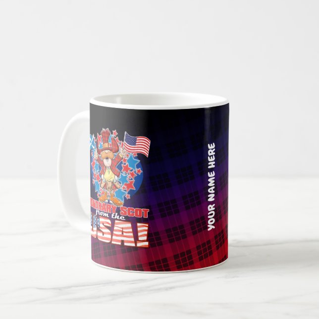 Caneca De Café Honorário escocês dos EUA! (Frente Esquerda)