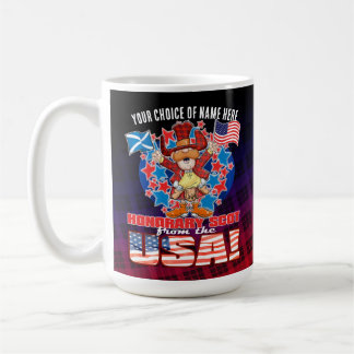 Caneca De Café Honorary Scot from the USA