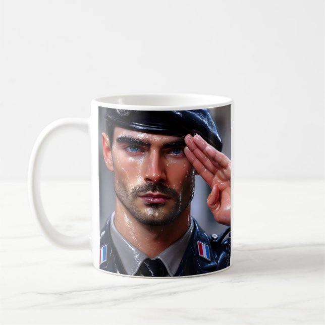 Caneca De Café Honra do Soldado Francês (Esquerda)