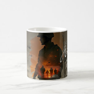 Caneca De Café Honra o Faleno - Lembre-se do Sacrifício