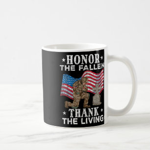 Caneca De Café Honra O Obrigado Falhado A Bandeira Dos Vivos