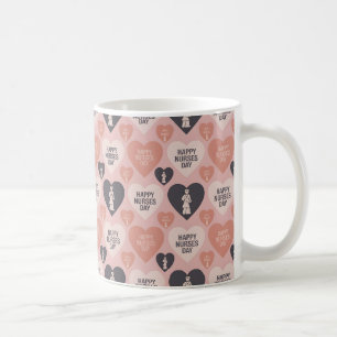 Caneca De Café Honrando Heróis da Saúde: Enfermeira Dia Arte e Pr