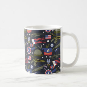 Caneca De Café Honrando Heróis no Dia dos Veteranos