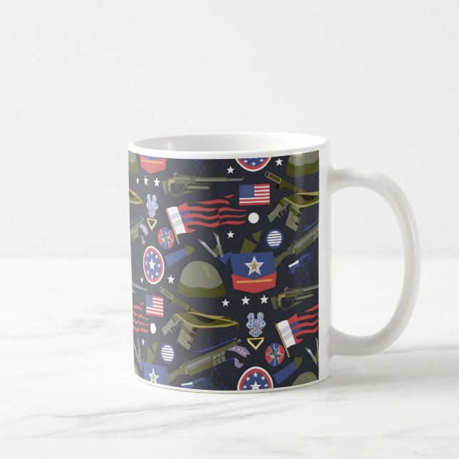 Caneca De Café Honrando Heróis no Dia dos Veteranos (Direita)