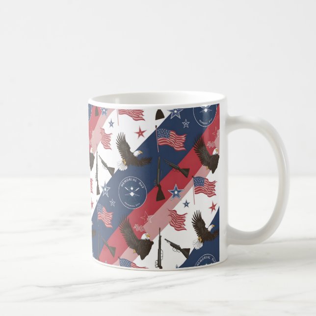Caneca De Café Honrando Heróis: Presentes e Decoração do Dia Memo (Direita)