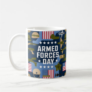 Caneca De Café Honrando Nossas Forças Armadas
