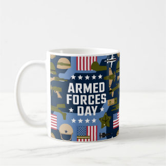 Caneca De Café Honrando Nossas Forças Armadas