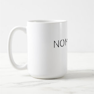 Caneca De Café Hoodie Nomadism Records Logotipo Preto
