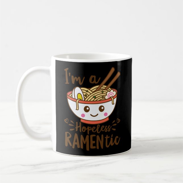 Caneca De Café Hoodie Ramentic Cute Kawaii Ramen Noodles (Esquerda)
