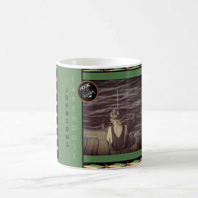 Caneca De Café Hook It Honey9Customizable Name & Photo Fisheries (Centro)