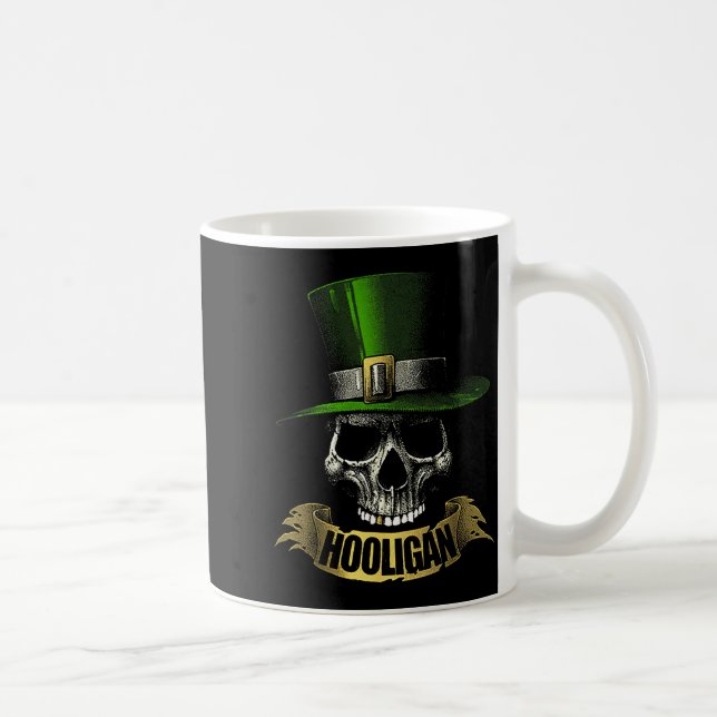 Caneca De Café Hooligan Skull Funny Iri-shirt  (Direita)
