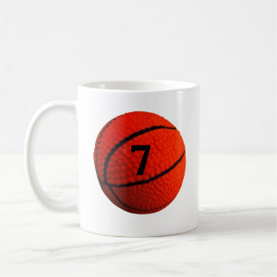 Caneca De Café Hoops de basquete (número) 7