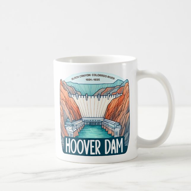 Caneca De Café Hoover Dam (Direita)