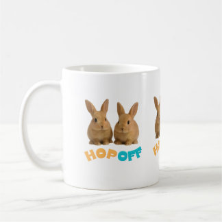 Caneca De Café Hop Off Bunny – Coelhinho Fofo e Sassy 