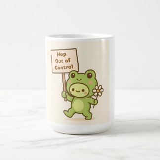Caneca De Café HOP Out of Control Frog Cute Whimsical Life