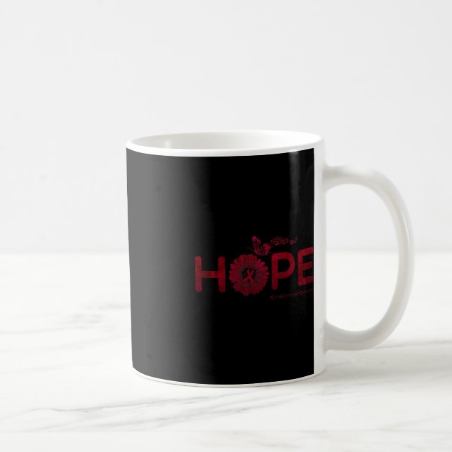 Caneca De Café HOPE Borboleta Cérebro-Cérebro Aneurisma Dificulda (Direita)