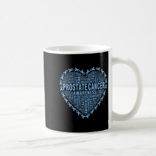 Caneca De Café Hope Love Prostate Cancer Awarness Heart Light