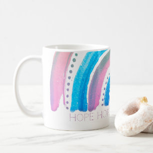 Caneca De Café HOPE Pastel Rainbow