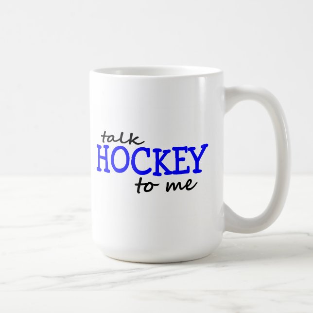 Caneca De Café Hóquei da conversa a mim (Direita)
