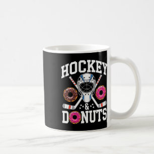 Caneca De Café Hóquei E Donuts Esportes Divertidos E Lanche
