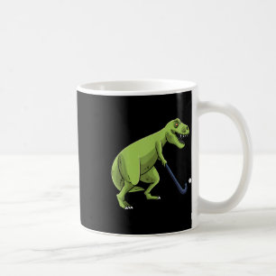 Caneca De Café Hóquei em Campo Dinossauro T-rex Jogador Homens Mu
