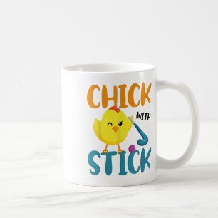 Caneca De Café Hóquei em Campo Frango Pintinho Com Stick _1