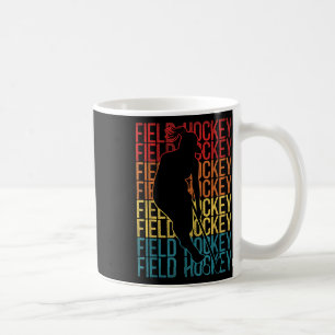 Caneca De Café Hóquei em Campo Retro Vintage Hóquei em Campo 