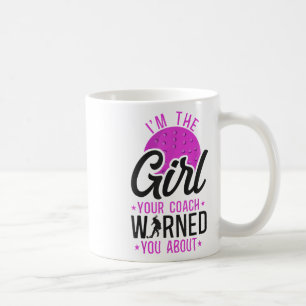 Caneca De Café Hóquei em Campo Sou a Garota Sobre a Qual Seu Trei
