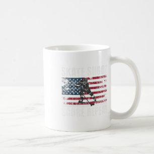Caneca De Café Hóquei EUA Bandeira Americana Engraçado Quatro De