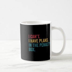 Caneca De Café Hóquei no Gelo Eu Tenho Planos Na Caixa De Penalid
