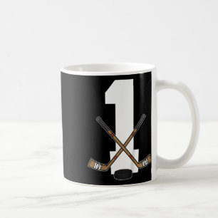 Caneca De Café Hóquei no Gelo Infantil Meninos Bebês 1º Aniversár