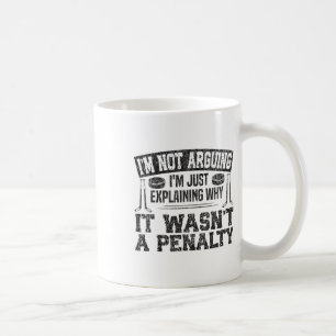 Caneca De Café Hóquei no Gelo Vintage Não Estou Discutindo Estou