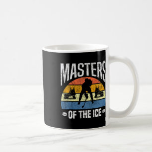 Caneca De Café Hóquei no Gelo Vintage Retro Mestres do Gelo