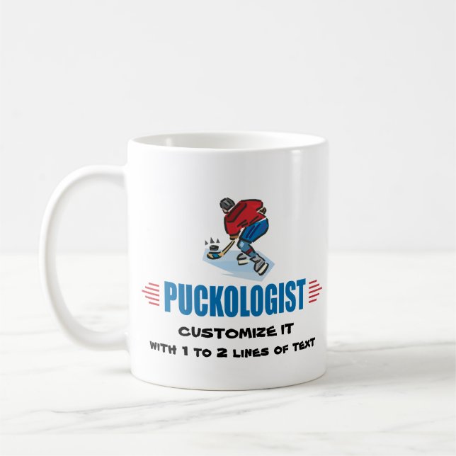 Caneca De Café Hóquei personalizado no gelo (Esquerda)