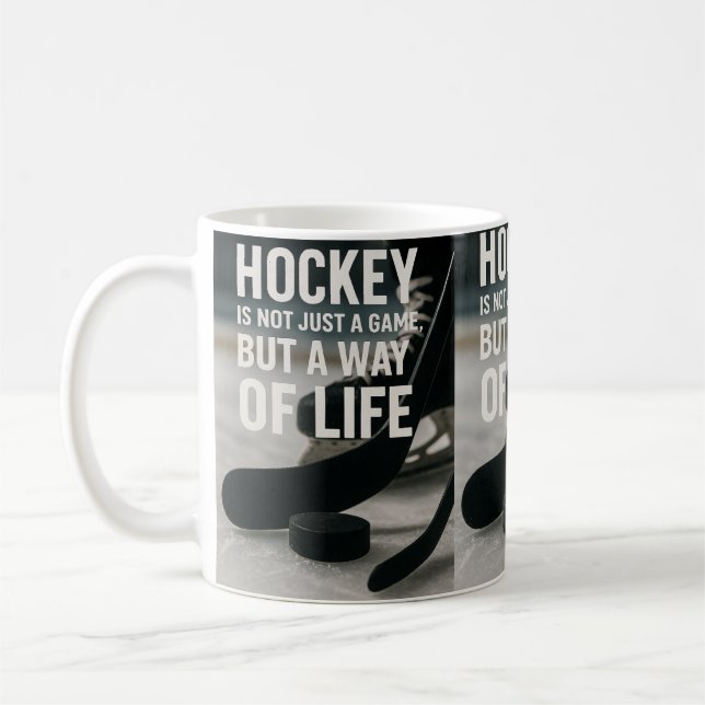 Caneca De Café Hóquei um modo de vida! (Esquerda)