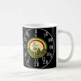 Caneca De Café Hora da Etiópia de Contar Mug de Relógio Negro