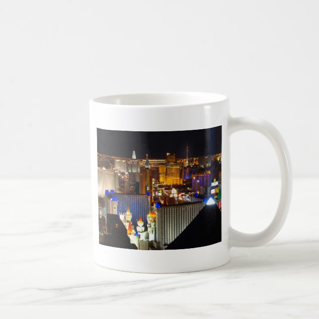 Caneca De Café Hora da noite de Las Vegas (Direita)