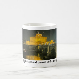 Caneca De Café Hora da noite de Roma viagem Ponte Sant’Angelo