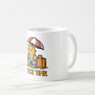 Caneca De Café Hora da praia 1