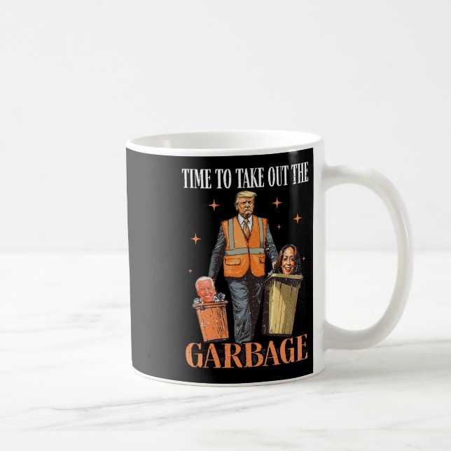 Caneca De Café Hora De Despejar O Lixo (Direita)