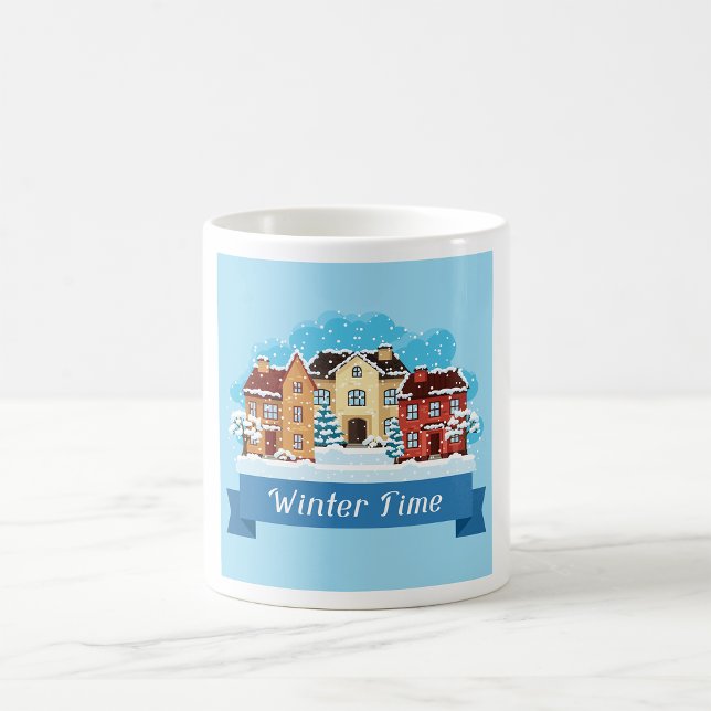 Caneca De Café Hora de inverno nevando (Criador carregado)