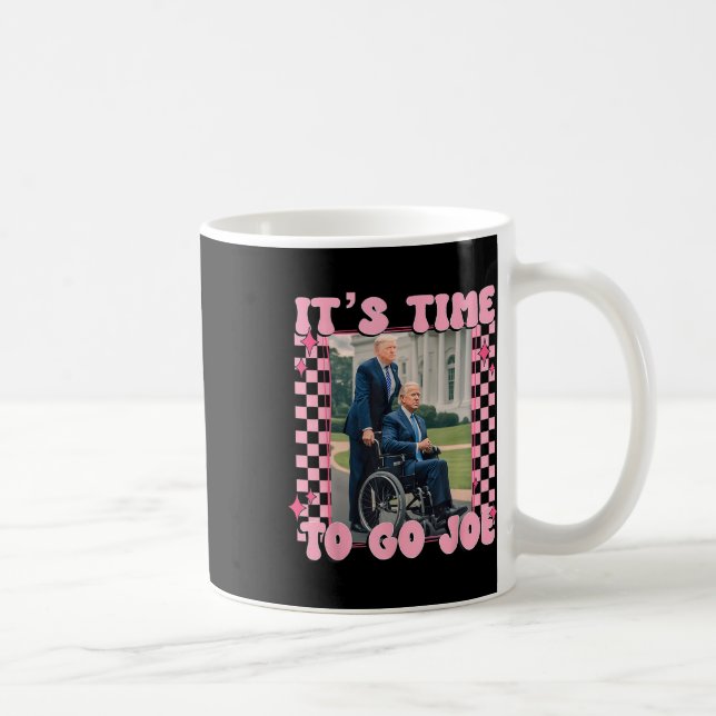 Caneca De Café Hora De Ir Joe Funny Trump 2024 (Direita)