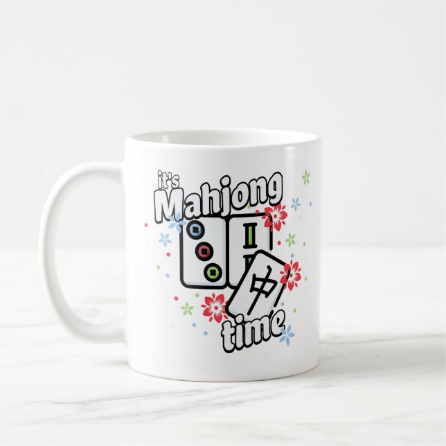 Caneca De Café Hora de Mahjong! (Esquerda)